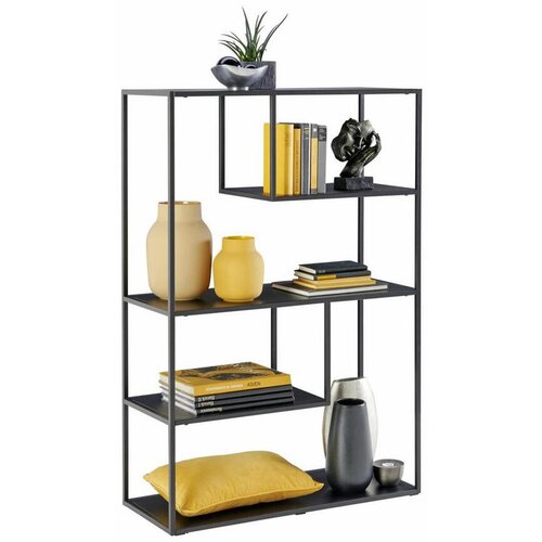 CARRYHOME regal 85/126/35 cm črna Slike