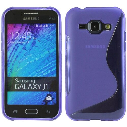  Gumijasti / gel etui S-Line za Samsung Galaxy J1 - vijolični Cene