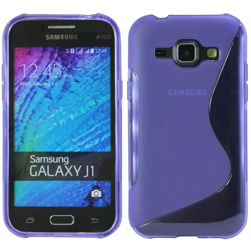  Gumijasti / gel etui S-Line za Samsung Galaxy J1 - vijolični