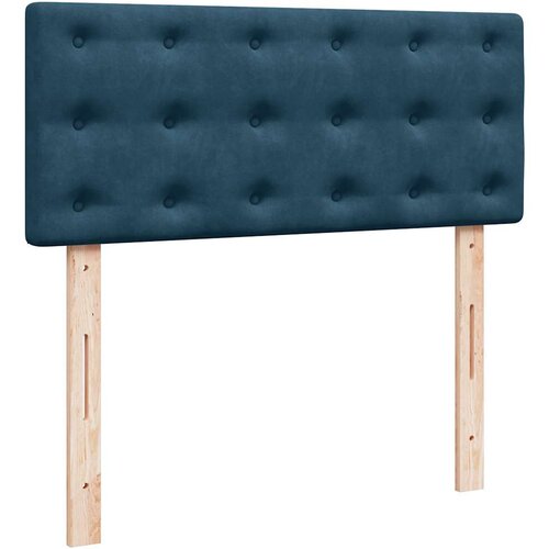 Box spring krevet s madracem tamnoplavi 120 x 200 cm bar&amp;scaron;unasti Slike