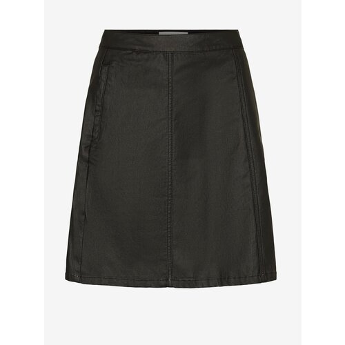 Noisy May Black Leatherette Skirt Peri - Women Slike