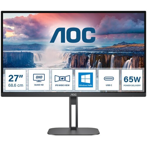 AOC Uredski monitor Q27V5N/BK - VA QHD podešavanje visine Cijene