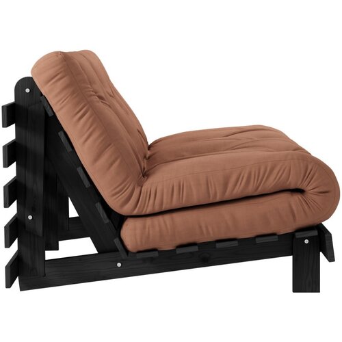 Karup Design Opečnato oranžna raztegljiva sedežna garnitura 140 cm Roots Black Night &amp;ndash; Slike