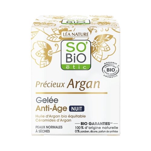 SO&amp;rsquo;BiO &amp;eacute;tic Argan anti aging gel za nočno nego Slike