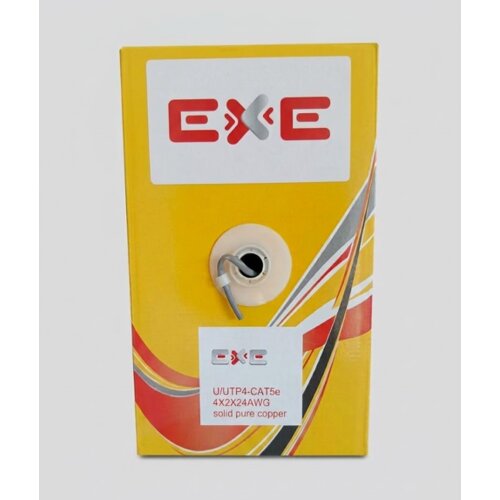 Exeshop UTP kabl, cat 5E, CU, 24 AWG, ISO 11801, 305M Slike