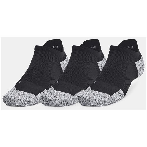 Under Armour UA AD Run Cushion NS Nogavice 3 para Črna Slike