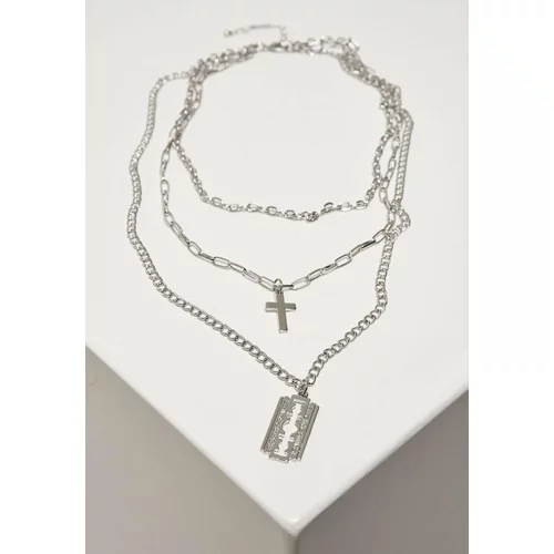 Urban Classics Accessoires Silver necklace with razor blade