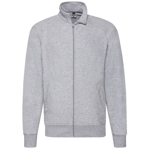 Fruit Of The Loom Szara bluza męska Lightweight Sweat Jacket Slike