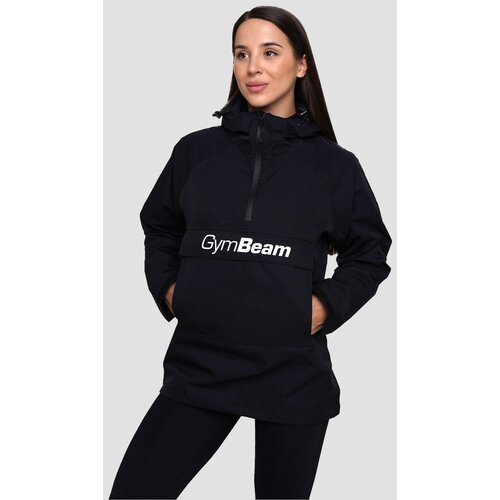 GymBeam women&amp;lsquo;s rain smock jacket blac Slike