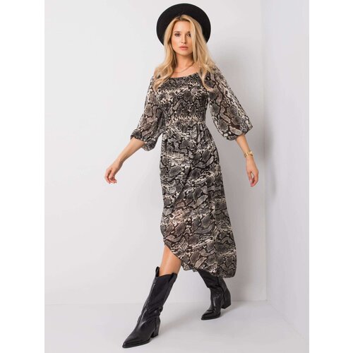 Och Bella Dress-TW-SK-BI-8029.41-black-beige Slike