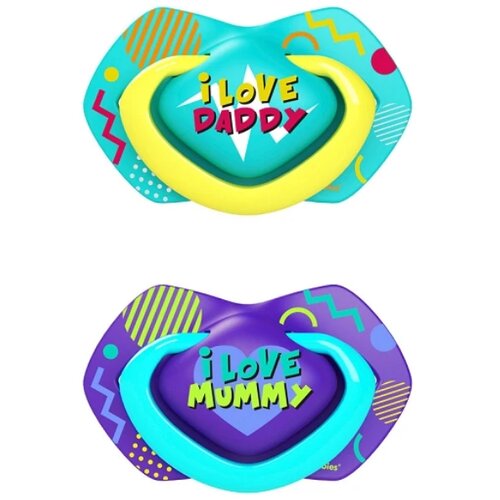 Canpol silikonska varalica Neon Love Purple Blue, 0-6m Slike