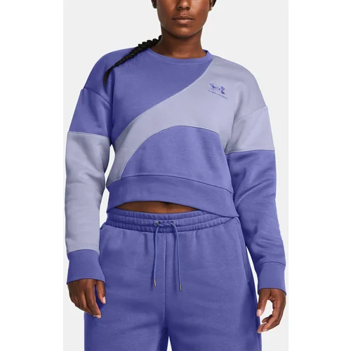 Under Armour Sweatshirt Essential Fleece Crop Crew-PPL - Women