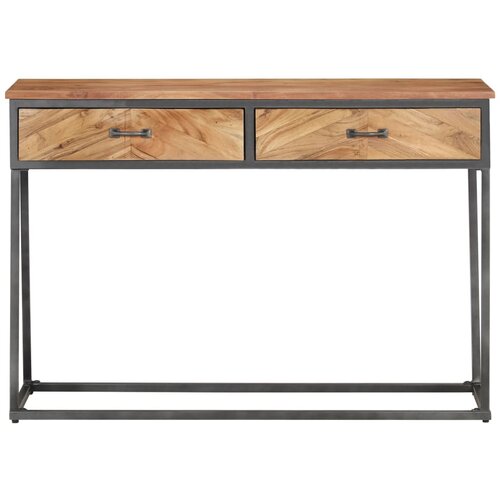 Maison Chic konzolna miza - miza ob steni 110x35x75 cm trden akacijev les, (21786557) Cene