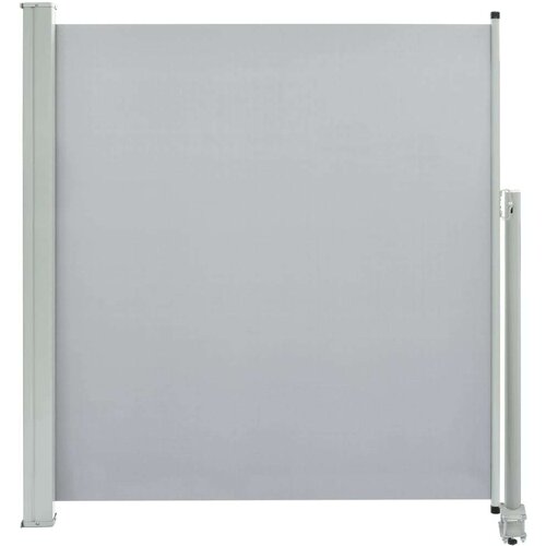 VidaXL Uvlačiva bočna tenda za terasu 140 x 300 cm siva Slike