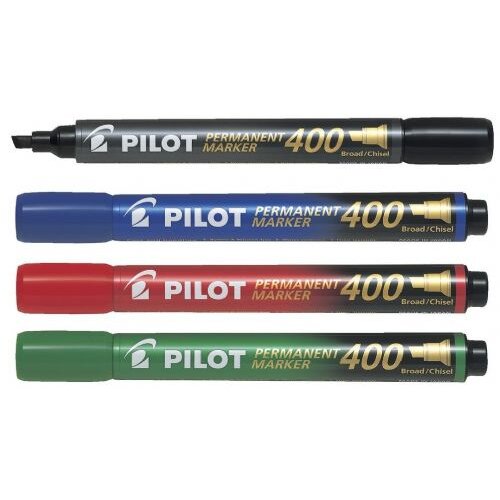 Pilot Permanent Marker crni kosi vrh 400 - 511172 Slike