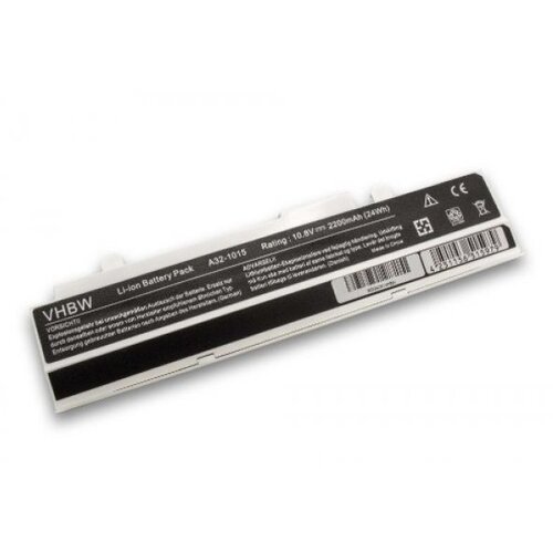 VHBW Baterija za Asus Eee PC 1011 / 1015 / 1016, bela, 2200 mAh Slike