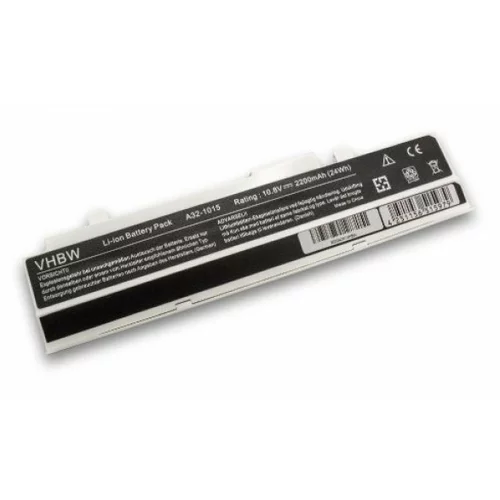 VHBW Baterija za Asus Eee PC 1011 / 1015 / 1016, bela, 2200 mAh