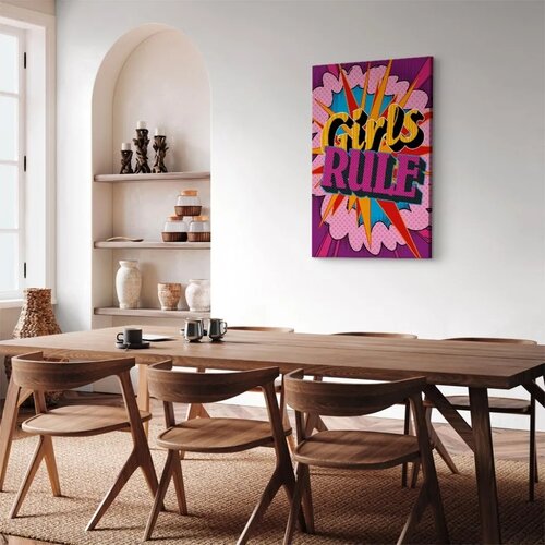  Slika - Energy of Colors (1-part) - English Text on Colorful Background 80x120 Premium Print Slike