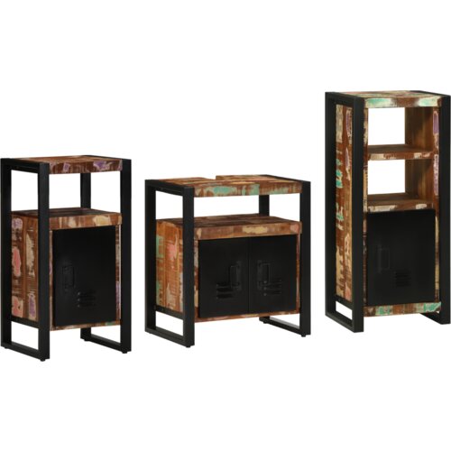  Set namještaja za kupaonicu 3 pcs Čvrsto reciklirano drvo Cijene
