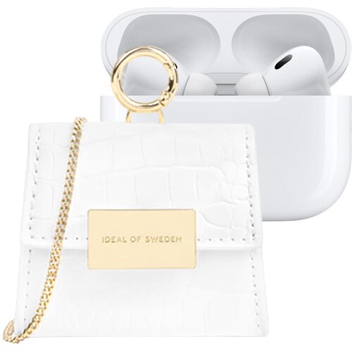 Oem IDEAL OF SWEDEN, Mini torbica za AirPods Any Generation Model Lilou z nastavljivim ramenskim trakom, Bela, (5000227525) Cene