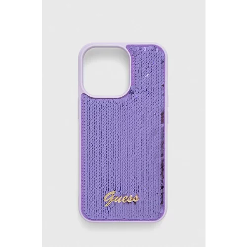 Guess Etui za telefon iPhone 13 Pro / 13 6.1" vijolična barva