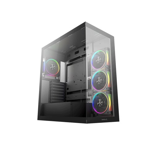 DeepCool Računalni&scaron;ko ohi&scaron;je CG580 4F V2, ATX, Midi-Tower, Kaljeno steklo, črno Cene