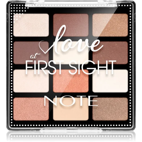 Note Cosmetique Love At First Sight paleta sjenila za oči 202 Insta Lovers