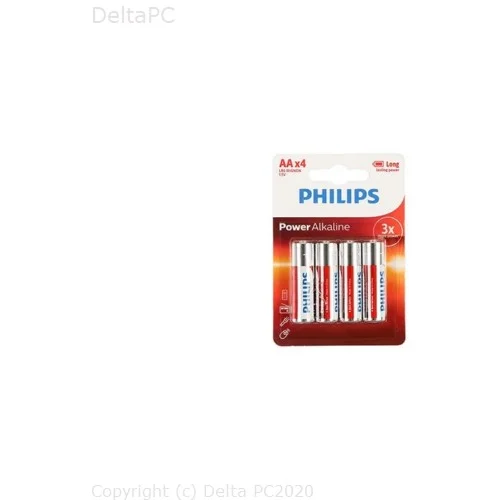 Philips Power Alkaline baterije LR6P4B/97 4x AA