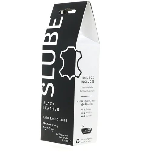 Slube Black Leather Bath Based Lube 2x125g