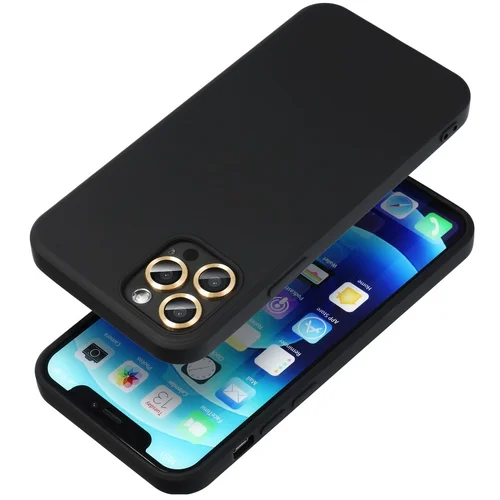  Gumijasti / gel etui Silicone Lite za Apple iPhone 12 Pro Max (6.7") - črni