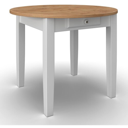 Bessagi Home Jedilna Miza Camden, Bela, Barve Bora, Ø 100cm Cene