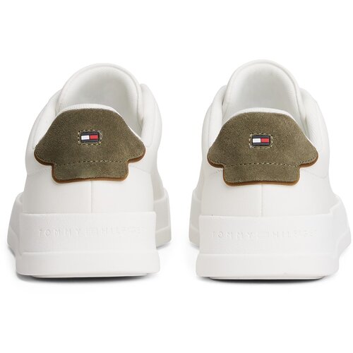 Tommy Hilfiger Niske tenisice &amp;#039;COURT ESS&amp;#039; maslinasta / bijela Slike