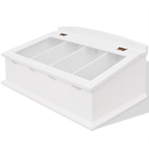 VidaXL Držač Pribora za Jelo MDF Bijeli Barokni stil Slike