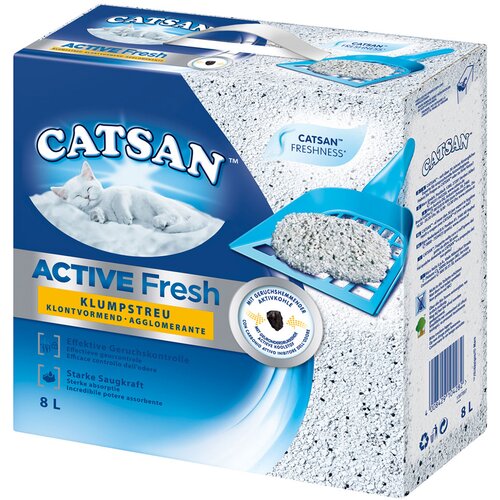Catsan Active Fresh sprijemljiv pesek - 8 l Slike