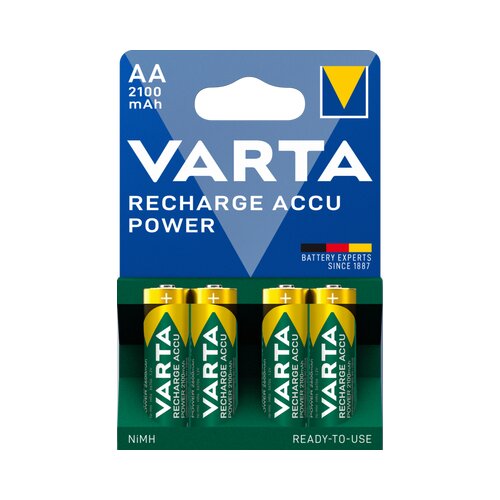 Varta AA 2100mAh HR6 PAK4 CK, punjive NiMH baterije (rechargeable Ready to use) Slike