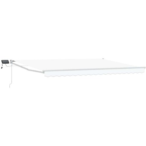 Ručna zlačivna tenda s LED diodama Bijeli 4 5 &times; 3 m - Bijeli Bijeli 4 5 &times; 3 m Cijene