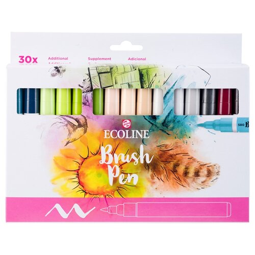 Royal Talens ecoline brush pen olovke za akvarel 30 kom Slike