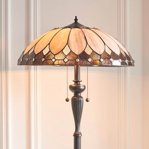  Endon 63972 - Stojeća lampa Tiffany BROOKLYN 2xE27/60W/230V, prečnik 50 cm Slike