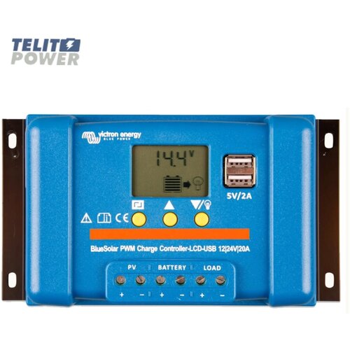Victron Energy Victron BlueSolar PWM LCD&USB 12/24V-20A &ndash; Solarni regulator punjenja Cene