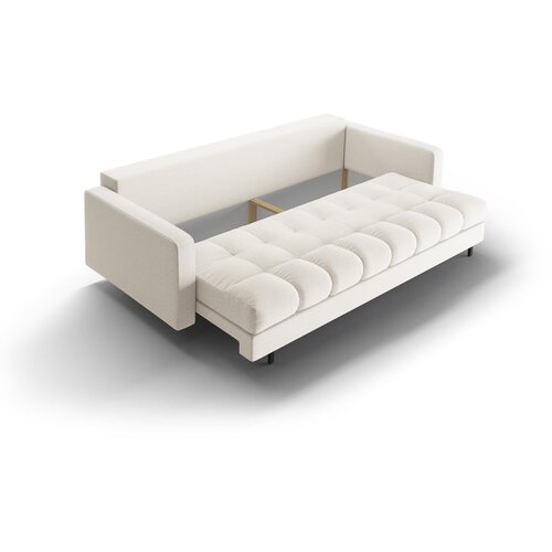 Cosmopolitan Design Kremno bela raztegljiva sedežna garnitura s prostorom za shranjevanje 222 cm Bali &amp;ndash; Slike