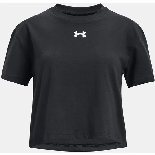 Under Armour T-Shirt UA CROP SPORTSTYLE LOGO SS-BLK - Girls