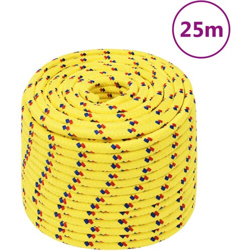 vidaXL vrv za čoln rumena 12 mm 25 m polipropilen Cene