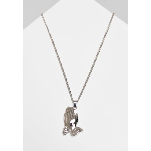Urban Classics Pray Hands Necklace - Silver Color Cijene