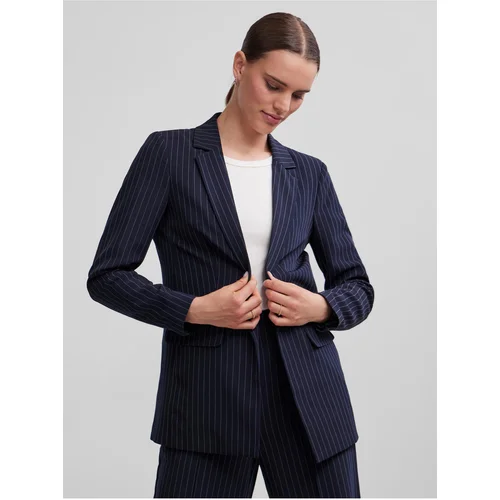 Pieces Dark blue ladies striped jacket Bossy - Ladies