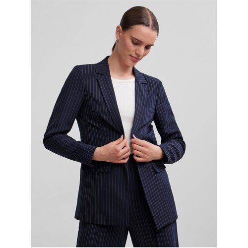 Pieces Dark blue ladies striped jacket Bossy - Ladies Slike