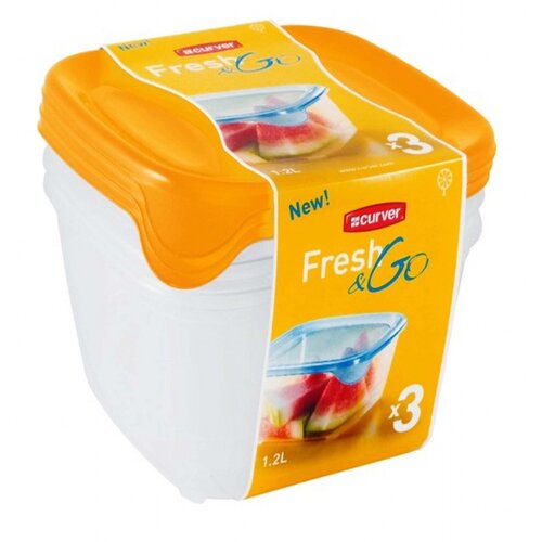 Curver Kutije za hranu Fresh&amp;amp;Go set 3x1.2l CU 08560-007 Slike