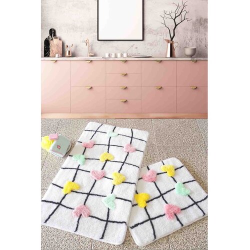 Colourful Cotton Set 2 prostirke za kupatilo &amp;Scaron;areni Slike