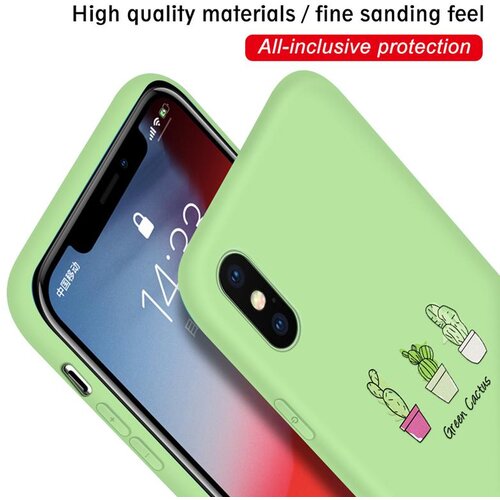  Silikonski ovitek - Samsung S10+ | Limeta barva, kaktusi v vrsti Cene