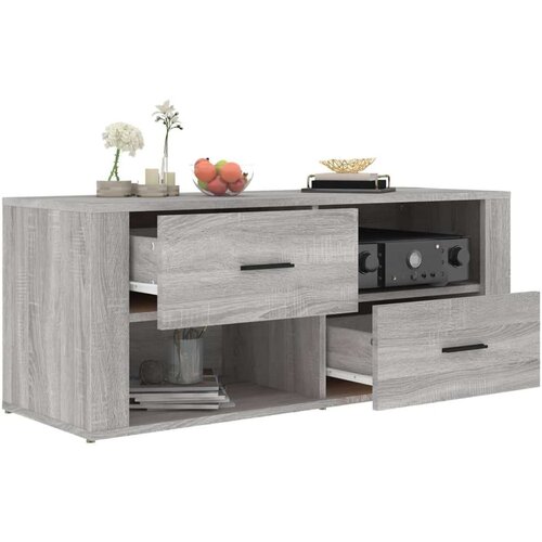  ormarić boja hrasta sonome 100x35x40 cm konstruirano drvo Slike