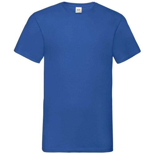 Fruit Of The Loom Blue Men's T-shirt Valueweight V-Neck Slike